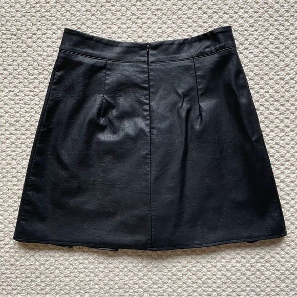Oak + Fort black faux leather skort - Picture 2 of 7